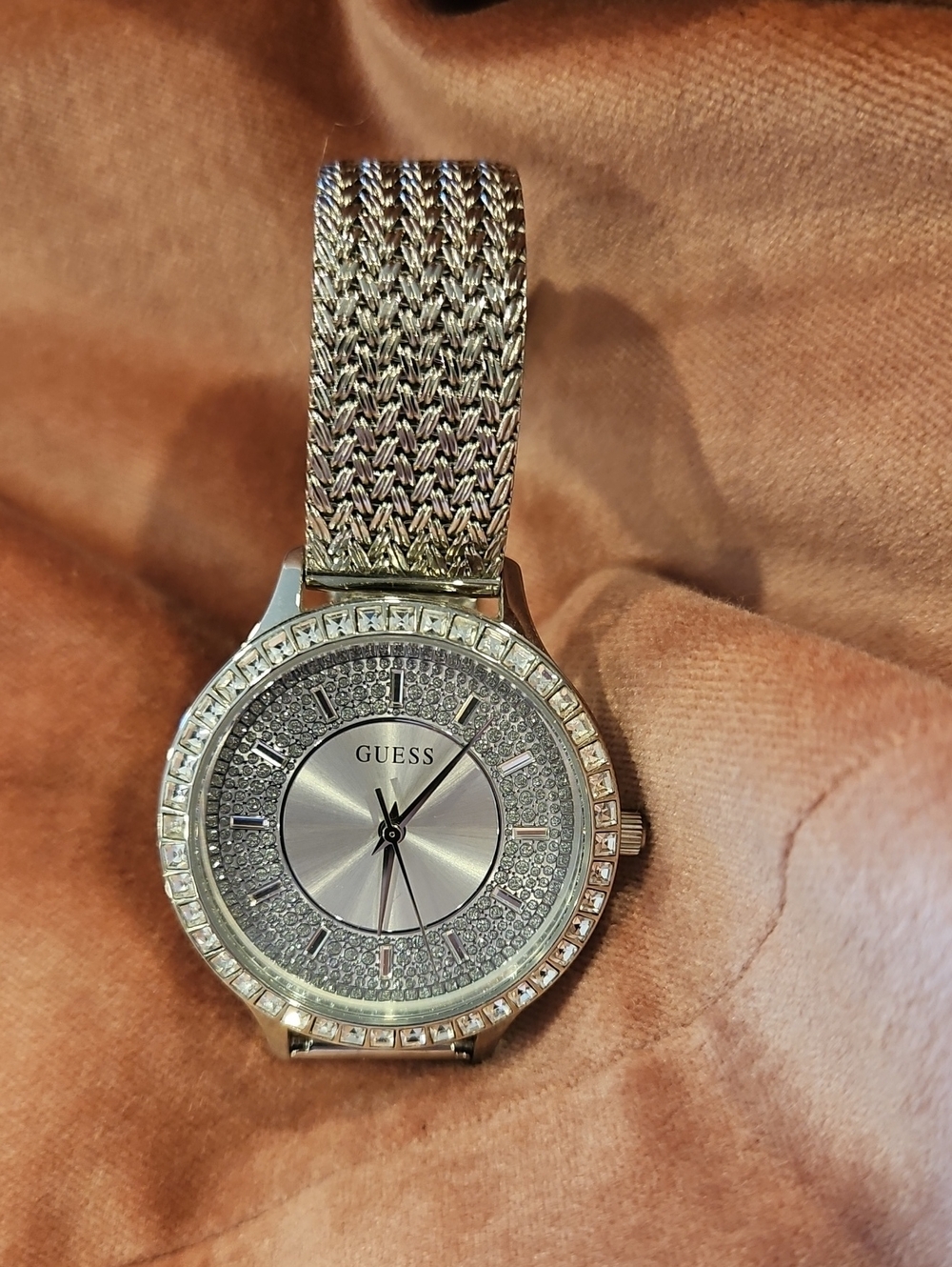 Guess Silver Rhinestone Watch EUC - Picture 3 of 9